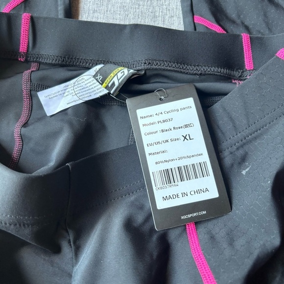 XGC Women's Long Cycling Pants Legging w/ 4D Sponge Padded, XL - Picture 6 of 9